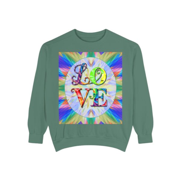 Sweatshirt Unisex with our inspirational  "Love" 'kaleidoscope' Design!! Faith Apparel Gospel Fashion Jumper, Pullover - Image 7