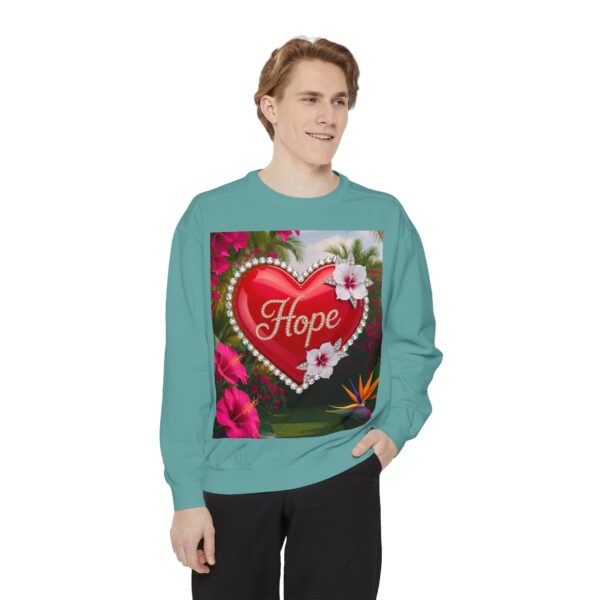 Sweatshirt Unisex Inspirational-With Our Beautiful "Hope" 'Solid Red Heart' Design- Faith Apparel Unisex Jumper Religious Gift, Comfort Wear, Gospel Fashion - Image 14