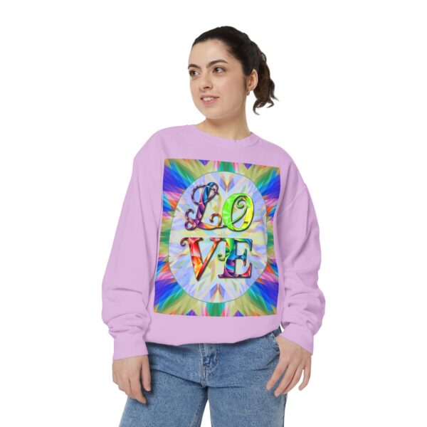 Sweatshirt Unisex with our inspirational  "Love" 'kaleidoscope' Design!! Faith Apparel Gospel Fashion Jumper, Pullover - Image 39