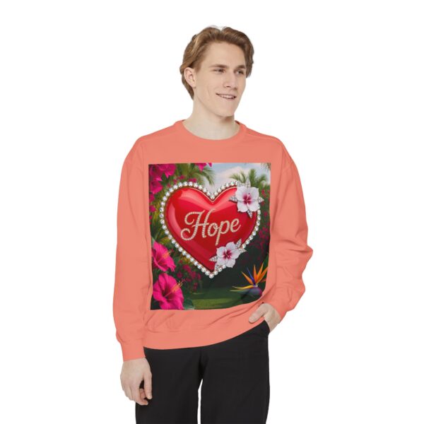 Sweatshirt Unisex Inspirational-With Our Beautiful "Hope" 'Solid Red Heart' Design- Faith Apparel Unisex Jumper Religious Gift, Comfort Wear, Gospel Fashion - Image 6