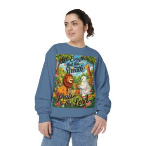 Sweatshirt Unisex with our inspirational "Let Everything that has Breath Praise the Lord!" Design! Faith Apparel Gospel Fashion Jumper, Pullover