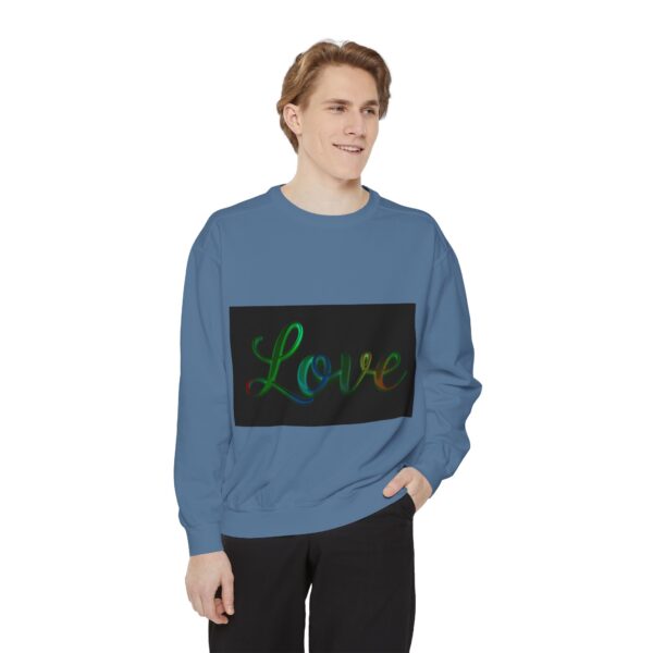 Sweatshirt Unisex with our inspirational  "Love" 'light in darkness' Design!! Faith Apparel Gospel Fashion Jumper, Pullover - Image 5