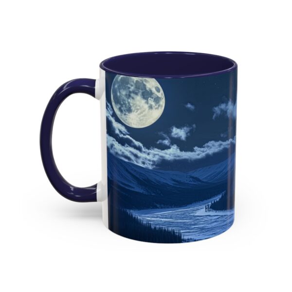 Our inspirational 'Wolf Moon' Ceramic Accent Coffee Mug Design is Perfect for Wedding Gifts, Inspirational Decor - Image 7