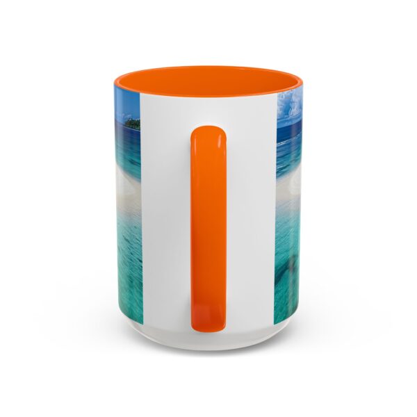 Our inspirational "Five Palm Island" Ceramic Accent Coffee Mug Design is Perfect for Wedding Gifts, Inspirational Decor - Image 56