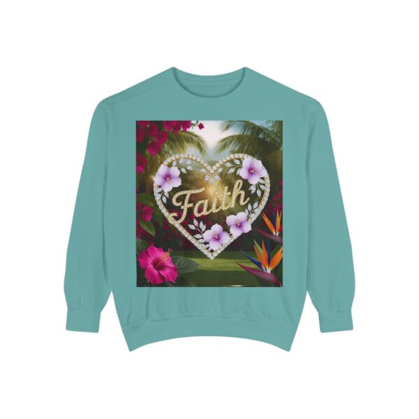 Sweatshirt Unisex Inspirational "Faith" 'Diamond Ring Heart' Christian Virtues Uplifting Faith-Based Apparel Gospel Encouragement Comfort - Image 16
