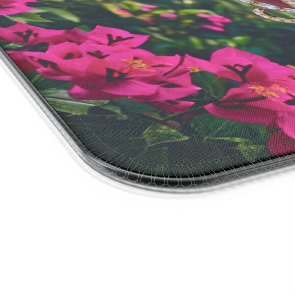 LED + Wireless Charger Gaming Mouse Pad with "Beloved" 'Solid Red Heart' Design, Gaming Desk Accessory, Tech Gift, Home Office Gamer Essentials - Image 2