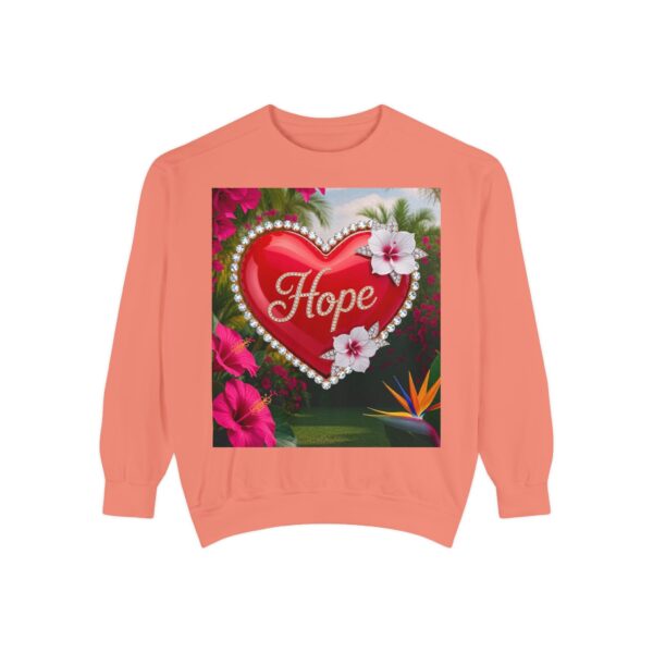 Sweatshirt Unisex Inspirational-With Our Beautiful "Hope" 'Solid Red Heart' Design- Faith Apparel Unisex Jumper Religious Gift, Comfort Wear, Gospel Fashion - Image 4
