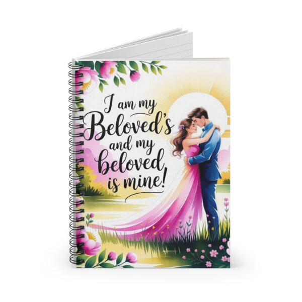 Our "I am my Beloved's" Spiral Notebook - Ruled Line, Perfect for Journaling, Gifts for Her, Wedding Planning, Scrapbooking, Prayer Journal - Image 2