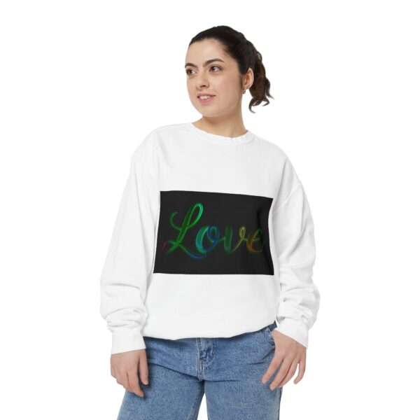 Sweatshirt Unisex with our inspirational  "Love" 'light in darkness' Design!! Faith Apparel Gospel Fashion Jumper, Pullover - Image 12
