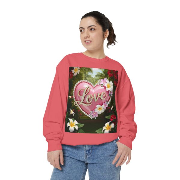 Sweatshirt Unisex with our Inspirational "Love" 'Solid Pink Heart' Design! Faith Apparel Gospel Fashion Jumper, Pullover - Image 41