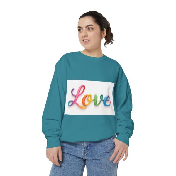 Sweatshirt Unisex with our inspirational  "Love" Design!! Faith Apparel Gospel Fashion Jumper, Pullover - Image 24