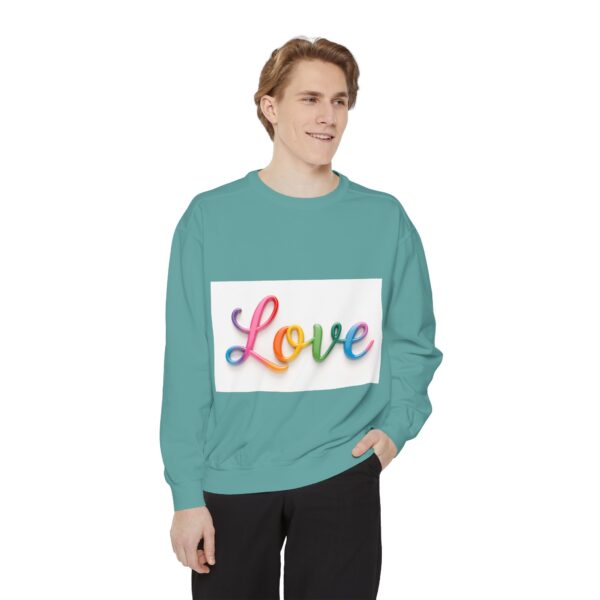 Sweatshirt Unisex with our inspirational  "Love" Design!! Faith Apparel Gospel Fashion Jumper, Pullover - Image 22