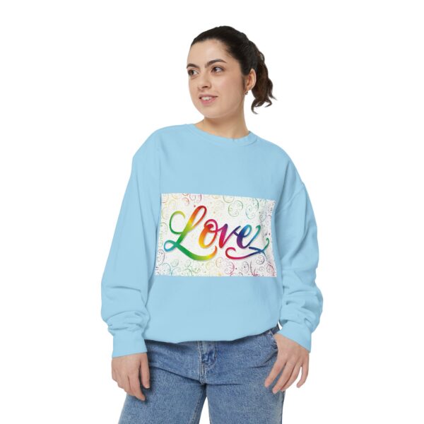 Sweatshirt Unisex our inspirational "Love" 'spirals' design. Faith Apparel Gospel Fashion Jumper, Pullover - Image 29