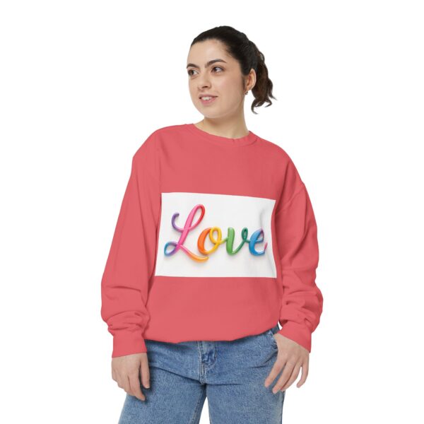 Sweatshirt Unisex with our inspirational  "Love" Design!! Faith Apparel Gospel Fashion Jumper, Pullover - Image 41