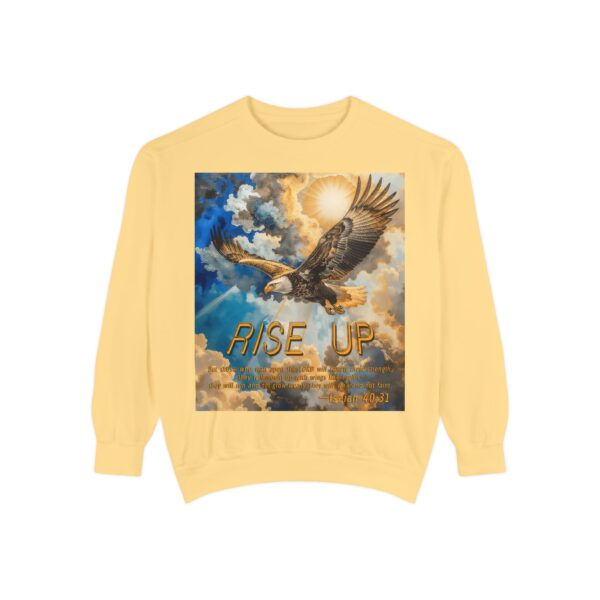 Sweatshirt Unisex Inspirational-with our "RISE UP" 'soaring eagle' design with Isaiah 40:31! Faith Apparel Gospel Fashion Jumper, Pullover - Image 12