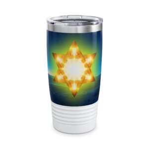 Our 'Star of David over Israel' Tumbler | 20oz Inspirational Travel Mug, Motivational Drinkware, Perfect for Gifting