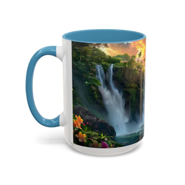 Our inspirational 'Philippine Waterfall' Ceramic Accent Coffee Mug Design is Perfect for Wedding Gifts, Inspirational Decor - Image 39