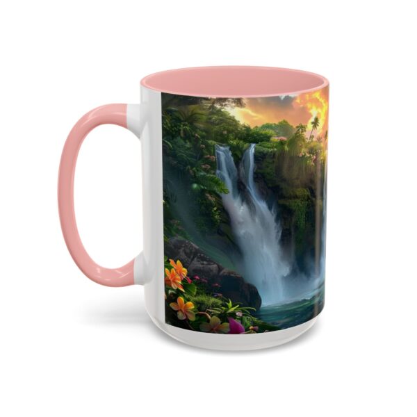 Our inspirational 'Philippine Waterfall' Ceramic Accent Coffee Mug Design is Perfect for Wedding Gifts, Inspirational Decor - Image 27