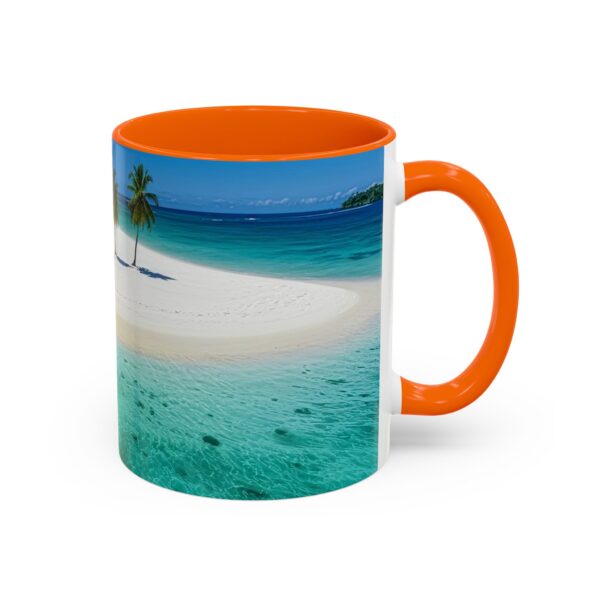 Our inspirational "Five Palm Island" Ceramic Accent Coffee Mug Design is Perfect for Wedding Gifts, Inspirational Decor - Image 42