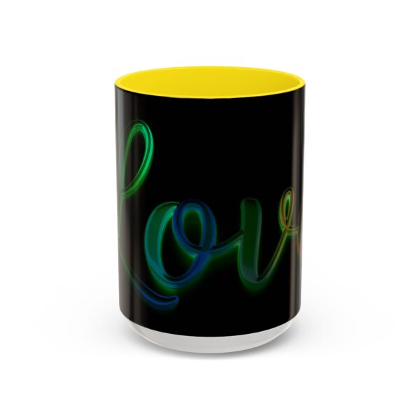 Our inspirational "Love" 'light in darkness' Ceramic Accent Coffee Mug Design is Perfect for Wedding Gifts, Inspirational Decor - Image 61