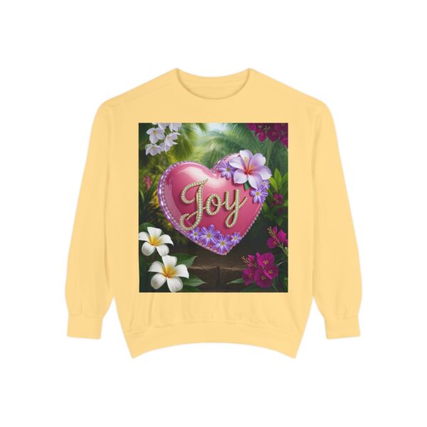 Sweatshirt Unisex with our Inspirational "Joy" 'Solid Pink Heart' Design! Faith Apparel Gospel Fashion Jumper, Pullover - Image 15