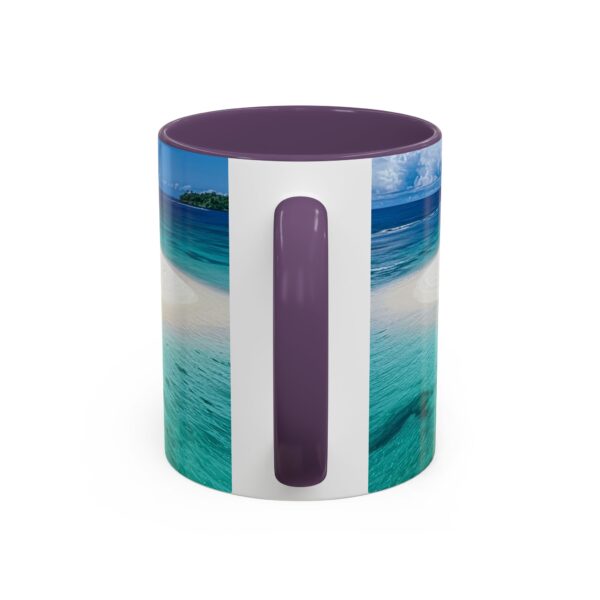 Our inspirational "Five Palm Island" Ceramic Accent Coffee Mug Design is Perfect for Wedding Gifts, Inspirational Decor - Image 48