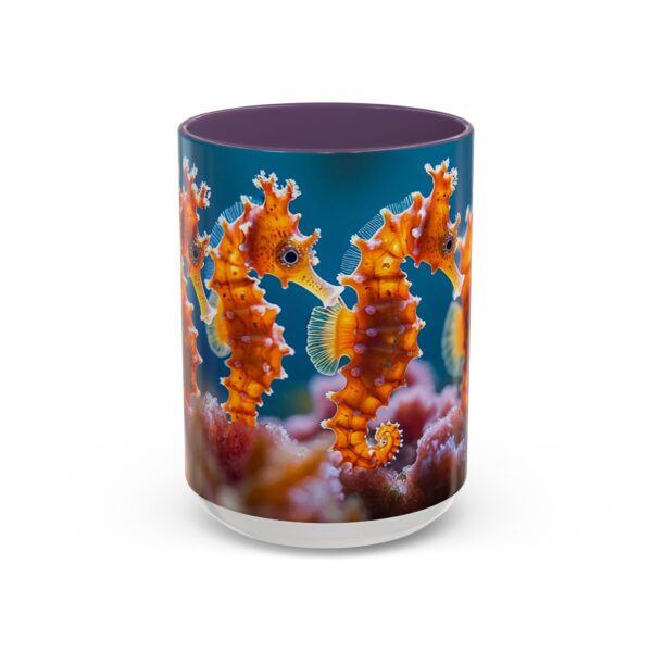 Our 'Seahorses' design Accent Coffee Mug, Perfect for Wedding Gifts, Inspirational Decor Beauty of God's Creation Tea Ceramic - Image 57