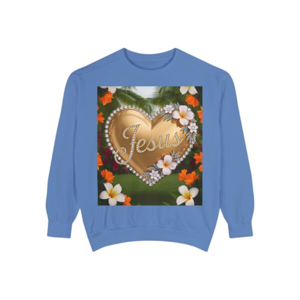 Sweatshirt Unisex with our Inspirational "Jesus" 'Diamond Ring-Solid Gold Heart' Design! Faith Apparel Gospel Fashion - Image 33