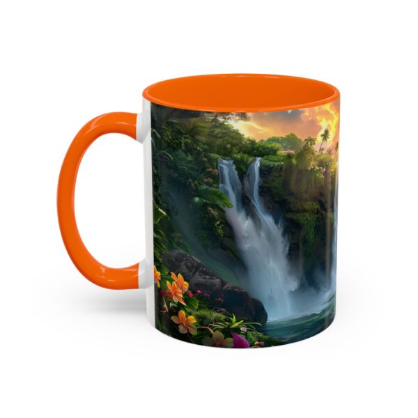 Our inspirational 'Philippine Waterfall' Ceramic Accent Coffee Mug Design is Perfect for Wedding Gifts, Inspirational Decor - Image 43
