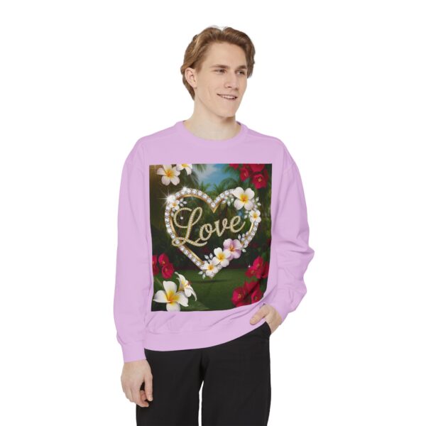 Sweatshirt Unisex Inspirational-With Our Beautiful "Love" 'Diamond Ring Heart' Faith Gospel Apparel Unisex Jumper, Religious Gift, Comfort Wear Philippians 4:8 - Image 43
