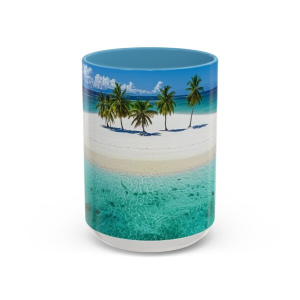 Our inspirational "Five Palm Island" Ceramic Accent Coffee Mug Design is Perfect for Wedding Gifts, Inspirational Decor - Image 37