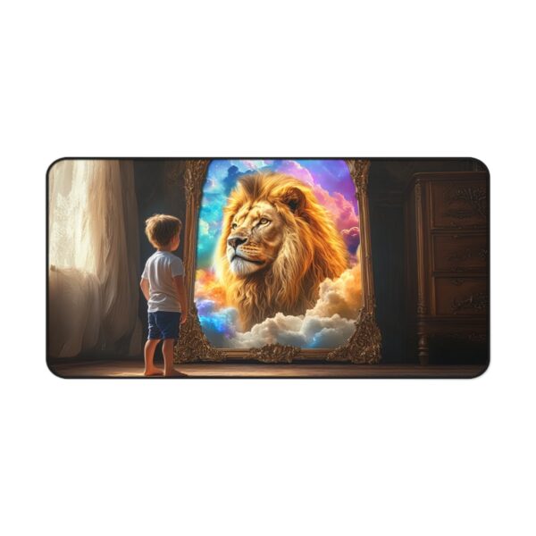 Inspirational Desk Mat 'Benji's Reflection' Biblical Fantasy. Mouse Pad, Office Decor Desk Accessory, Gaming Pad, Computer Mat, Non-Slip - Image 7