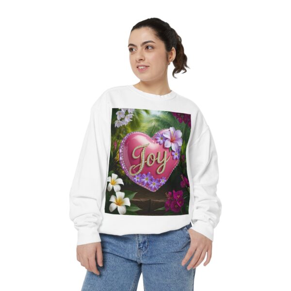 Sweatshirt Unisex with our Inspirational "Joy" 'Solid Pink Heart' Design! Faith Apparel Gospel Fashion Jumper, Pullover - Image 10