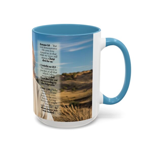Our inspirational "Just Jesus" and Verses on Salvation Ceramic Accent Coffee Mug Design is Perfect for Wedding Gifts, Inspirational Decor - Image 38