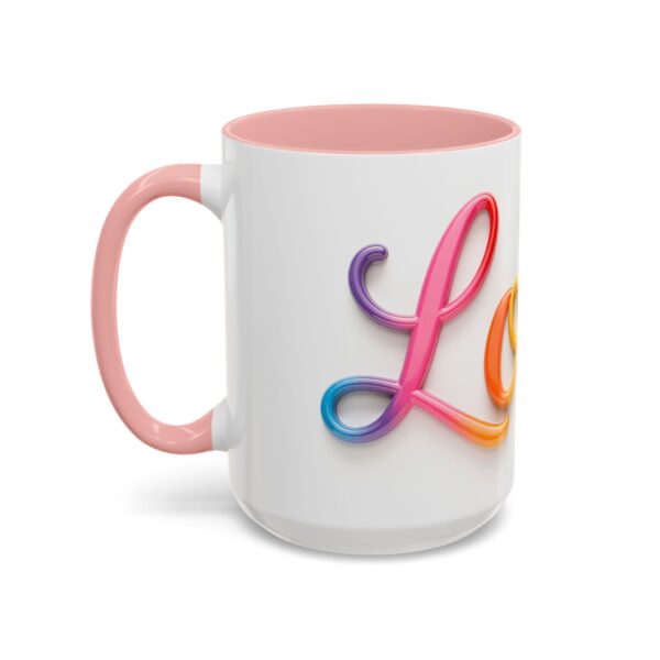Our inspirational "Love" Ceramic Accent Coffee Mug Design is Perfect for Wedding Gifts, Inspirational Decor - Image 27