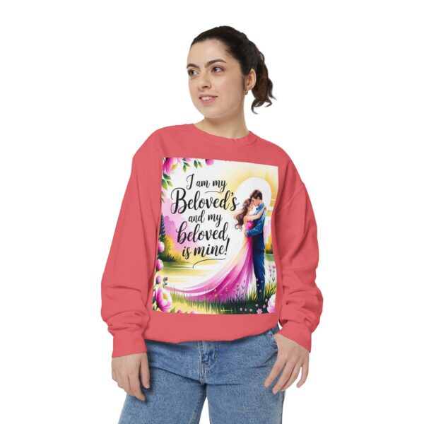 Sweatshirt Unisex with our inspirational "I am my Beloved's" from Song of Solomon design! Faith Apparel Gospel Fashion Jumper, Pullover - Image 41