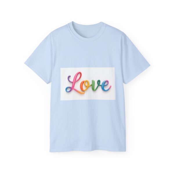 Our inspirational "Love" Design!! on a Christian Unisex Cotton T-Shirt, Faith Spiritual Apparel, Love Gift - Image 17