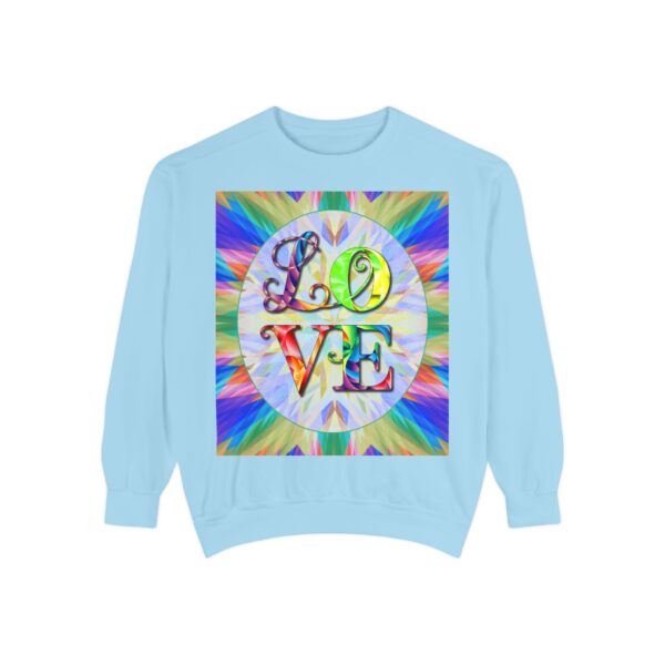 Sweatshirt Unisex with our inspirational  "Love" 'kaleidoscope' Design!! Faith Apparel Gospel Fashion Jumper, Pullover - Image 30