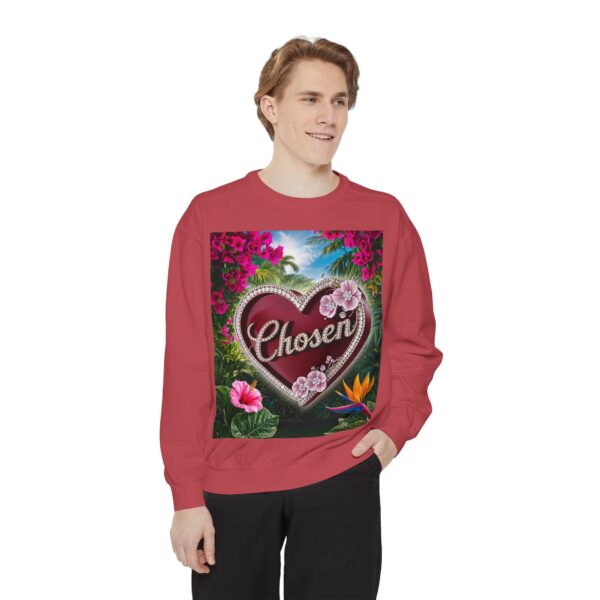 Sweatshirt Unisex Inspirational-with our "Chosen" 'Solid Red Heart' Design! Christian Uplifting Faith-Based Apparel Gospel Philippians 4:8 - Image 34