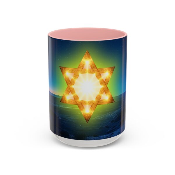 Our inspirational 'Star of David over Israel' Ceramic Accent Coffee Mug Design is Perfect for Wedding Gifts, Inspirational Decor - Image 25