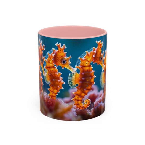 Our 'Seahorses' design Accent Coffee Mug, Perfect for Wedding Gifts, Inspirational Decor Beauty of God's Creation Tea Ceramic - Image 9