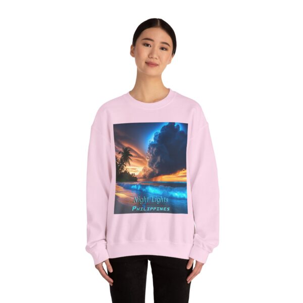 Crewneck Sweatshirt with our "Night Lights-Philippines" design! Tropical Beach Beauty of Creation Inspirational Sweatshirt Unisex - Image 34