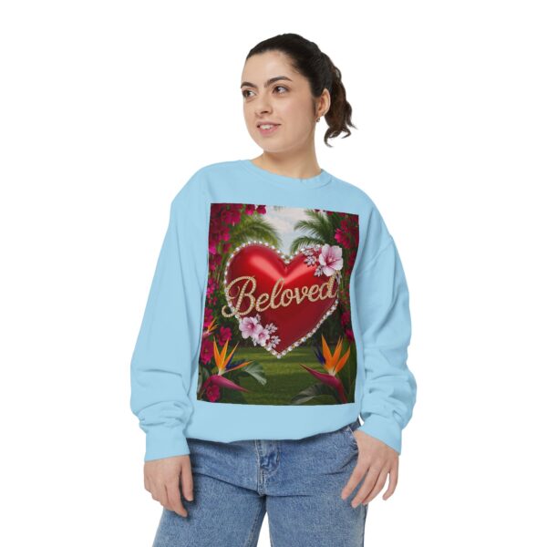 Sweatshirt Unisex Inspirational-Our "Beloved" 'Solid Red Heart' design! Christian Virtues Uplifting Faith-Based Apparel Gospel Comfort - Image 22