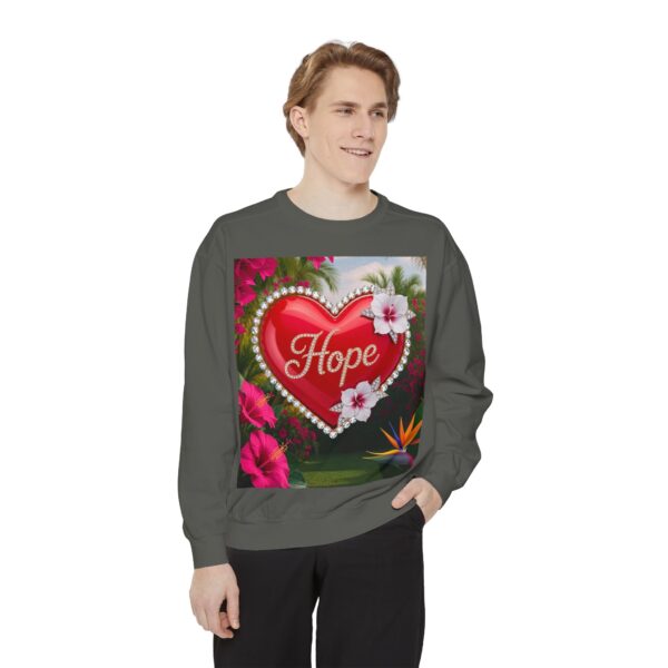 Sweatshirt Unisex Inspirational-With Our Beautiful "Hope" 'Solid Red Heart' Design- Faith Apparel Unisex Jumper Religious Gift, Comfort Wear, Gospel Fashion - Image 10