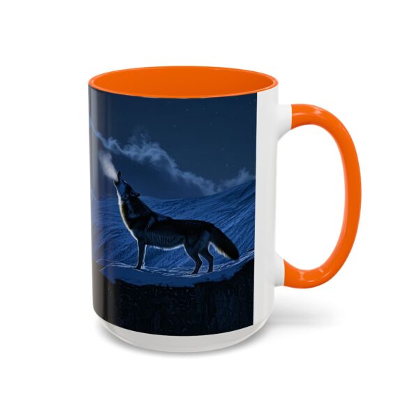Our inspirational 'Wolf Moon' Ceramic Accent Coffee Mug Design is Perfect for Wedding Gifts, Inspirational Decor - Image 54