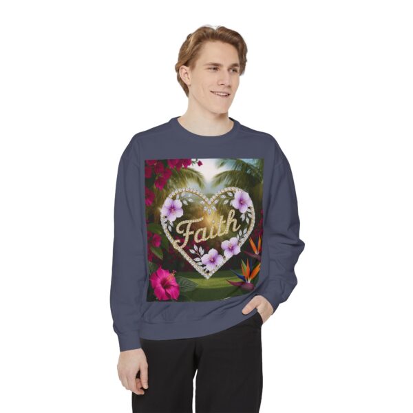 Sweatshirt Unisex Inspirational "Faith" 'Diamond Ring Heart' Christian Virtues Uplifting Faith-Based Apparel Gospel Encouragement Comfort - Image 27