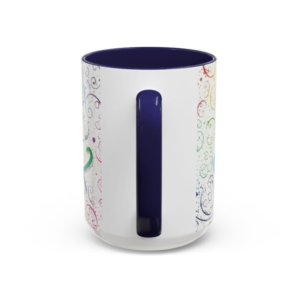 Our inspirational "Love" 'spirals' Ceramic Accent Coffee Mug Design is Perfect for Wedding Gifts, Inspirational Decor - Image 24