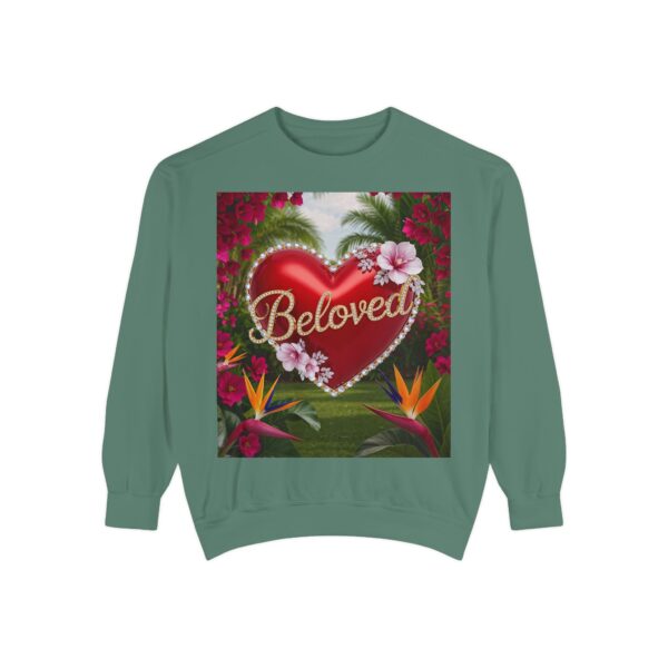 Sweatshirt Unisex Inspirational-Our "Beloved" 'Solid Red Heart' design! Christian Virtues Uplifting Faith-Based Apparel Gospel Comfort - Image 13
