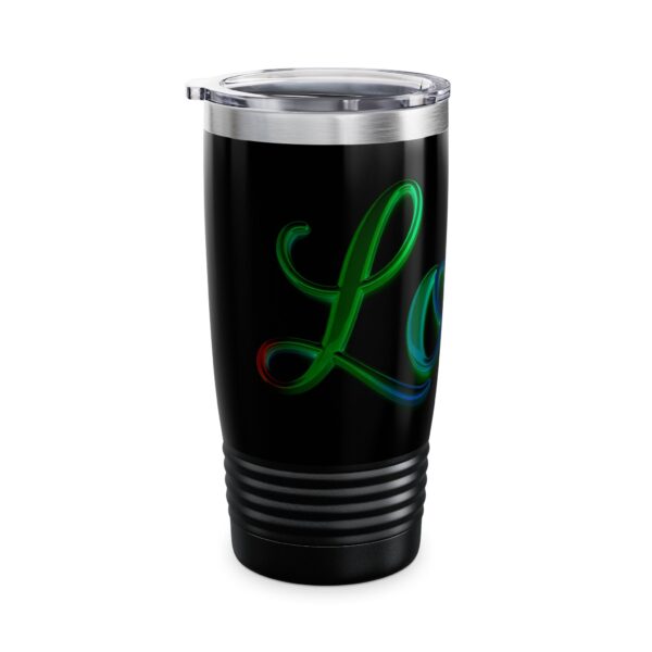 Our inspirational "Love" 'light in darkness' Design Tumbler | 20oz Inspirational Travel Mug, Motivational Drinkware, Perfect for Gifting - Image 12