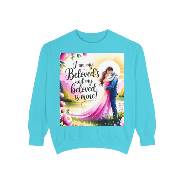 Sweatshirt Unisex with our inspirational "I am my Beloved's" from Song of Solomon design! Faith Apparel Gospel Fashion Jumper, Pullover - Image 26